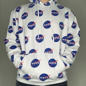 White FOREVER 21 NASA Hoodie